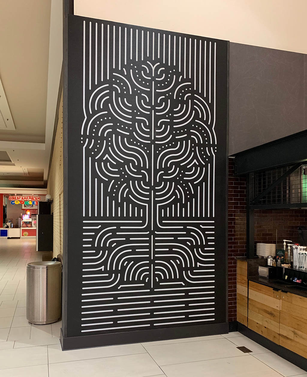 Starbucks — Feature wall & casework