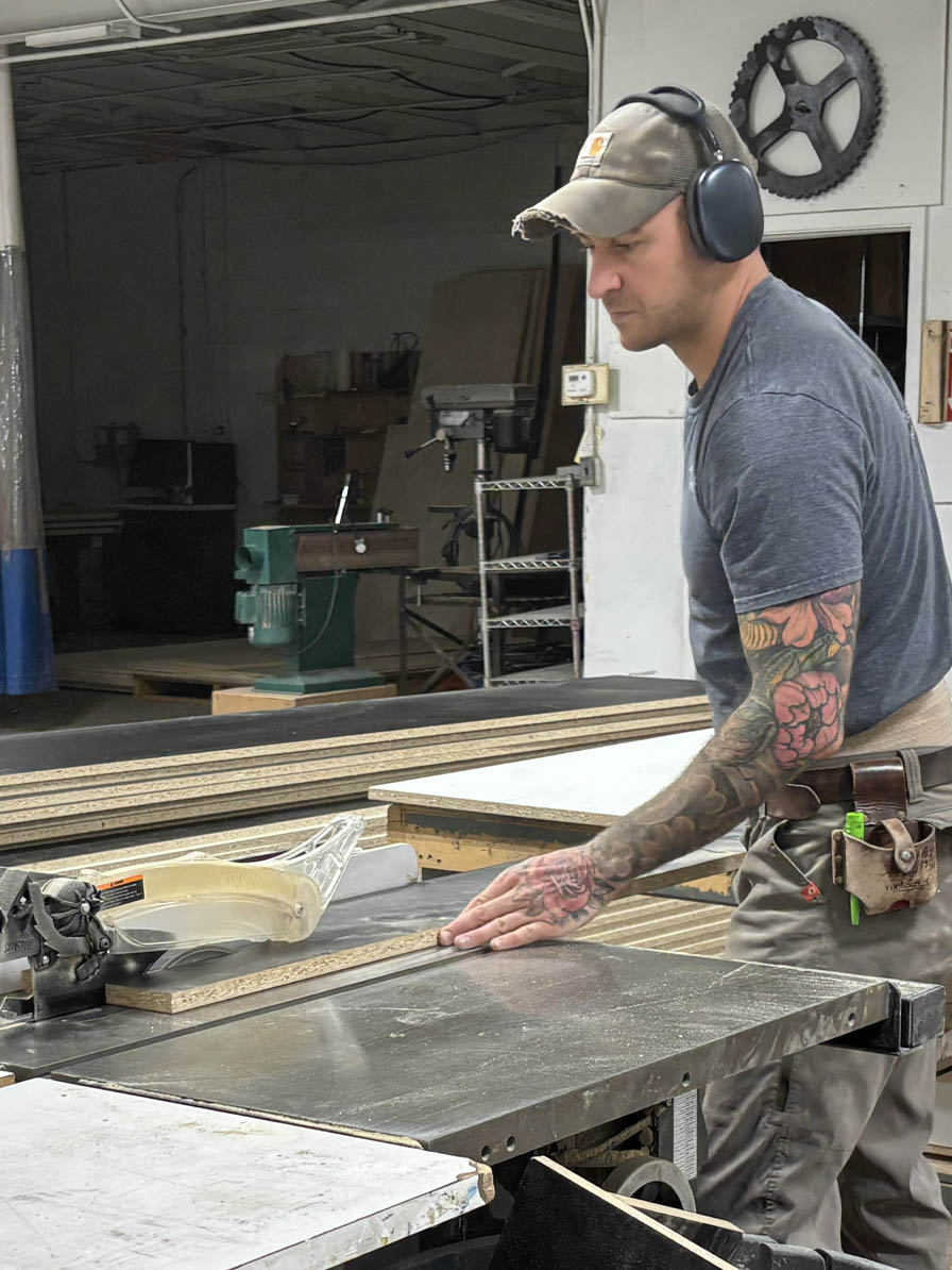 In the Shop — Commercial cabinet fabrication